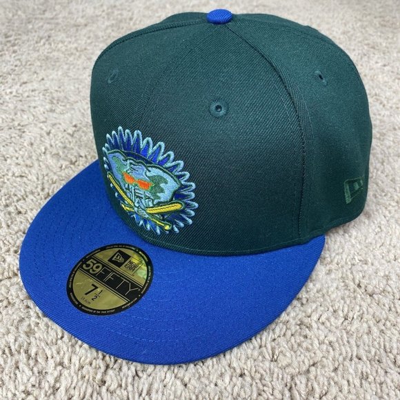Oakland Athletics New Era 59Fifty Enchanted Forest Sz 7 1/2 50th Anni Green Cap - Picture 3 of 8